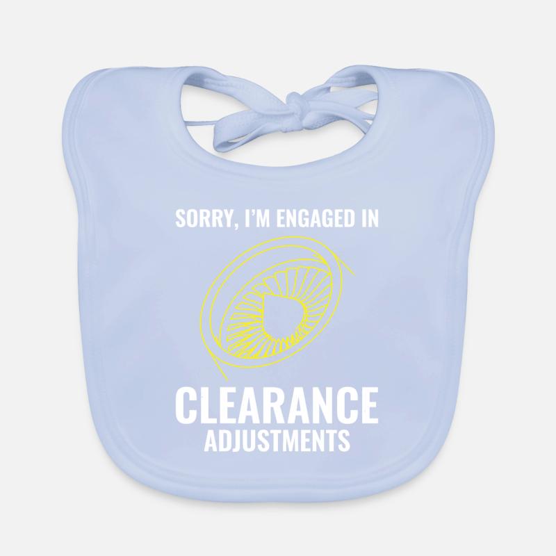 Jet Engine Aircraft Mechanic Aviation Technician Organic Baby Bibs