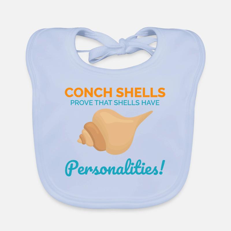 Conque Coquillages Collector Beachcomber Coquillage Bavoir bio Bébé