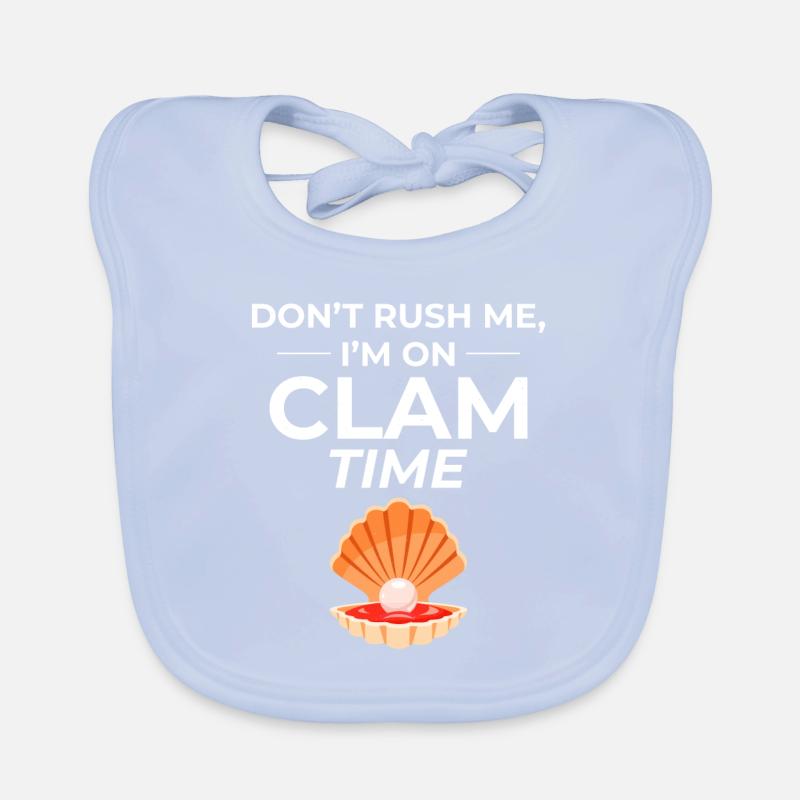 Muschelschalen Sammler Beachcomber Beach Baby Bio-Lätzchen