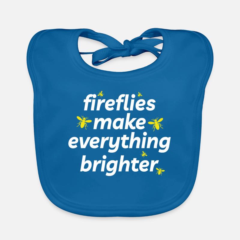 Lucioles Firefly Lightning Bug Insect Collector Bavoir bio Bébé
