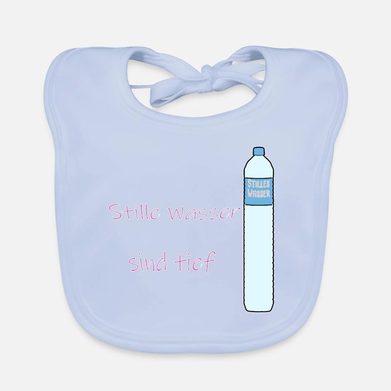 Still waters are deep pun funny Organic Baby Bibs