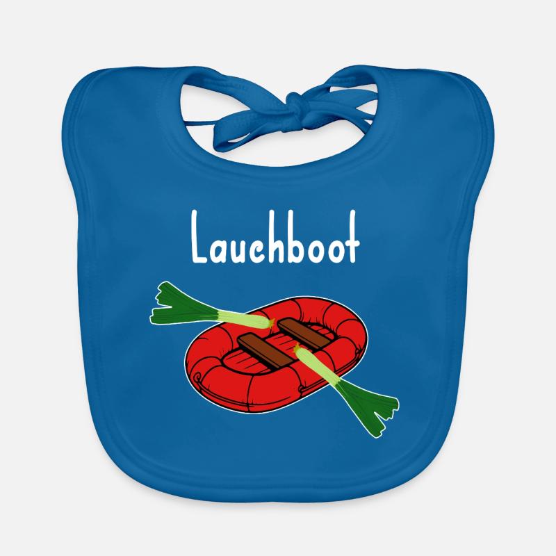 Lauchboot Lustiges Bild Witz dünn Baby Bio-Lätzchen