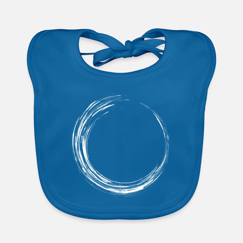 Circle Design Variant Nouveau Weß Bavoir bio Bébé