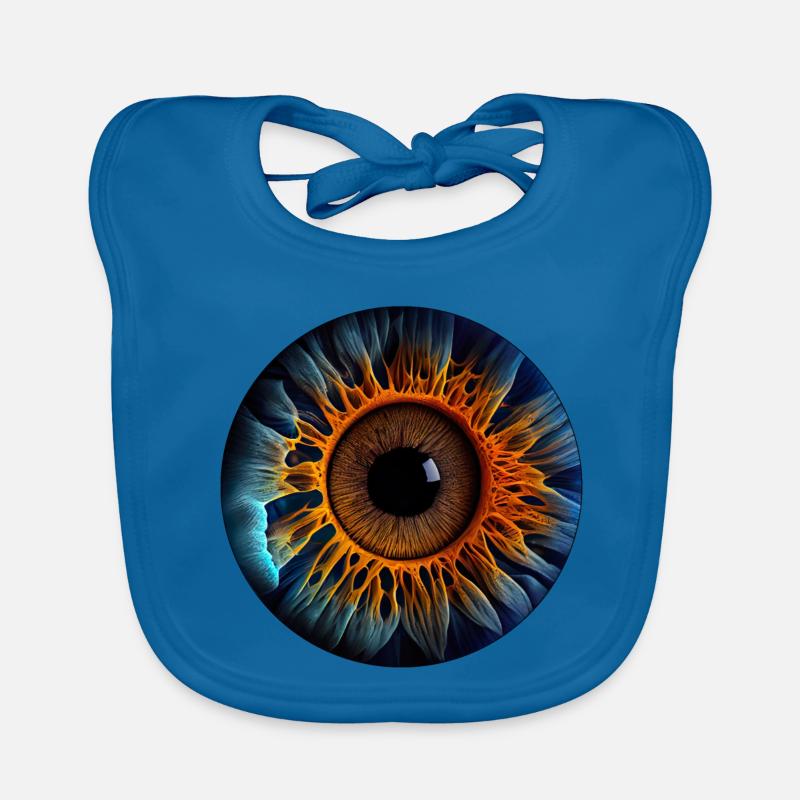 An iris as a biometric identification system Organic Baby Bibs