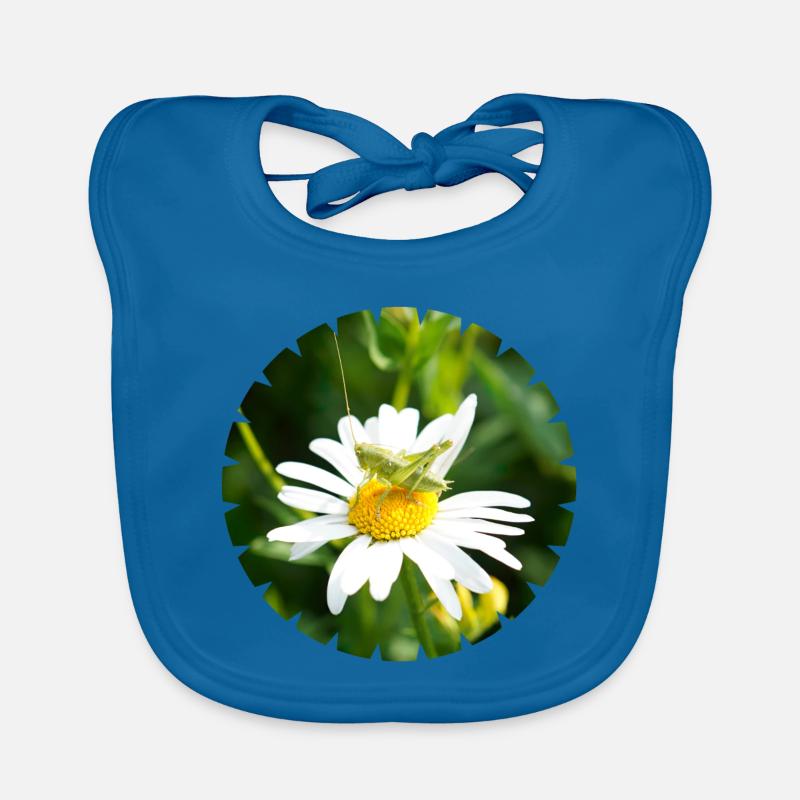 Flowers and insects need each other Organic Baby Bibs