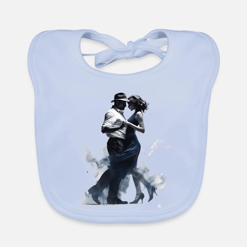 Dancing combines music, movement and emotions Organic Baby Bibs