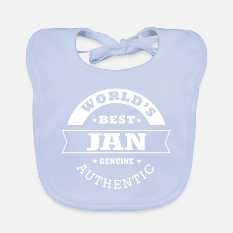 Jan world s best personalized gift name jan Organic Baby Bibs