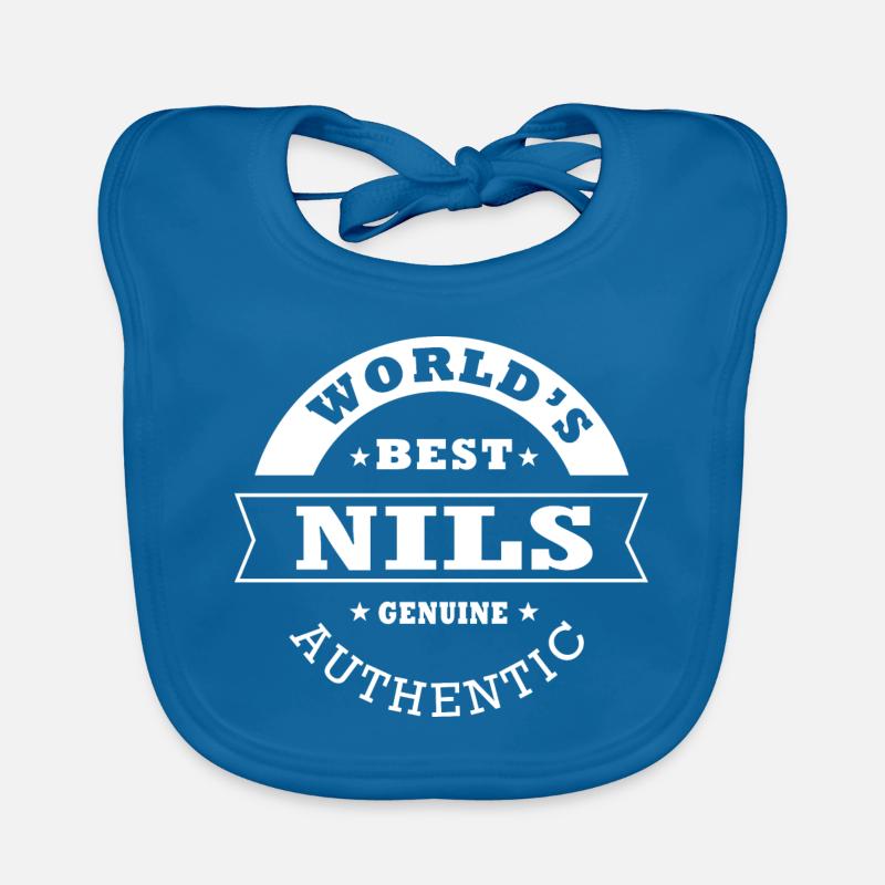Nils weltbester personalisierter Geschenkname nils Baby Bio-Lätzchen