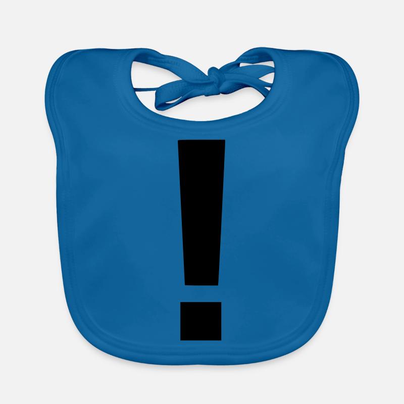 Ausrufezeichen Statement Geschenk Auffallen Baby Bio-Lätzchen