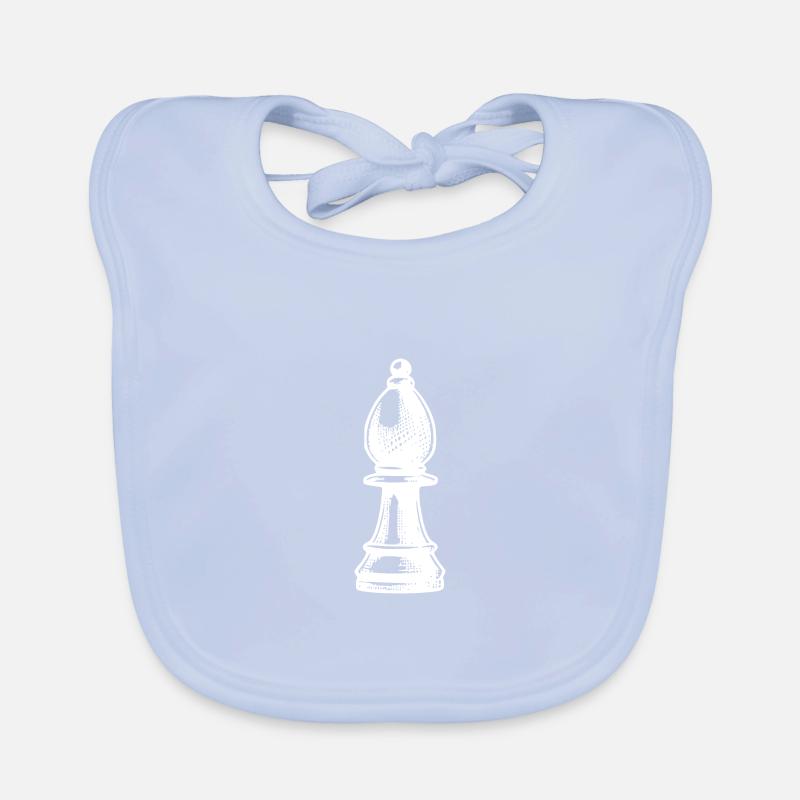 Chess Set Chess Figure Bishop Organic Baby Bibs