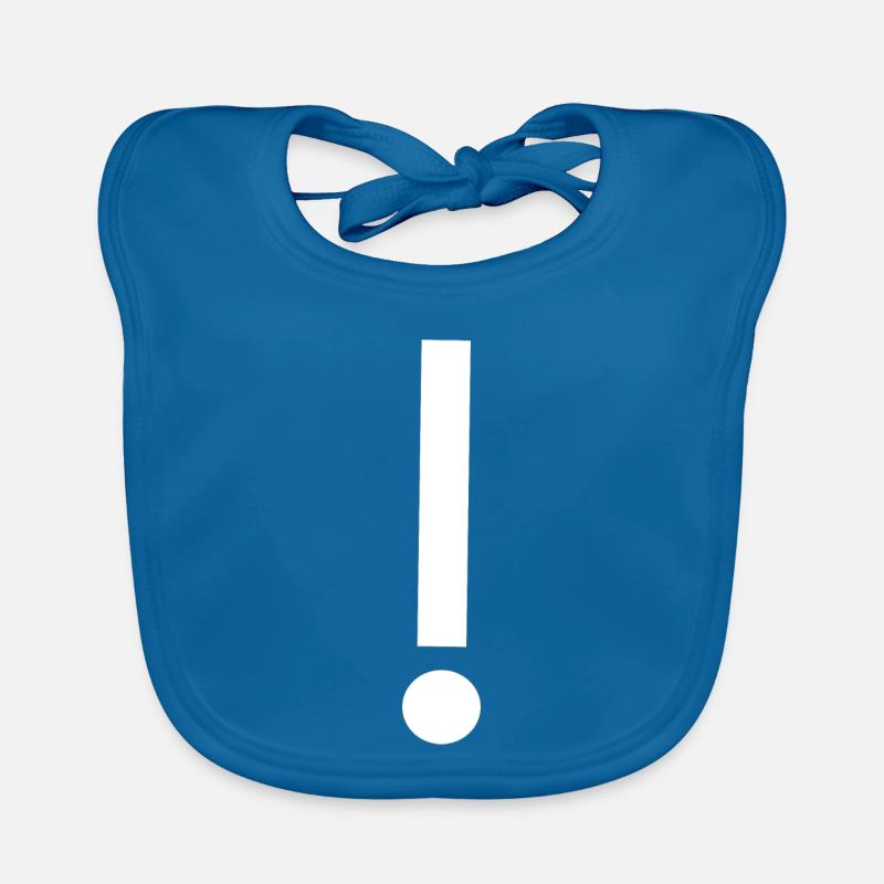 Exclamation Mark Template Design Pattern Organic Baby Bibs
