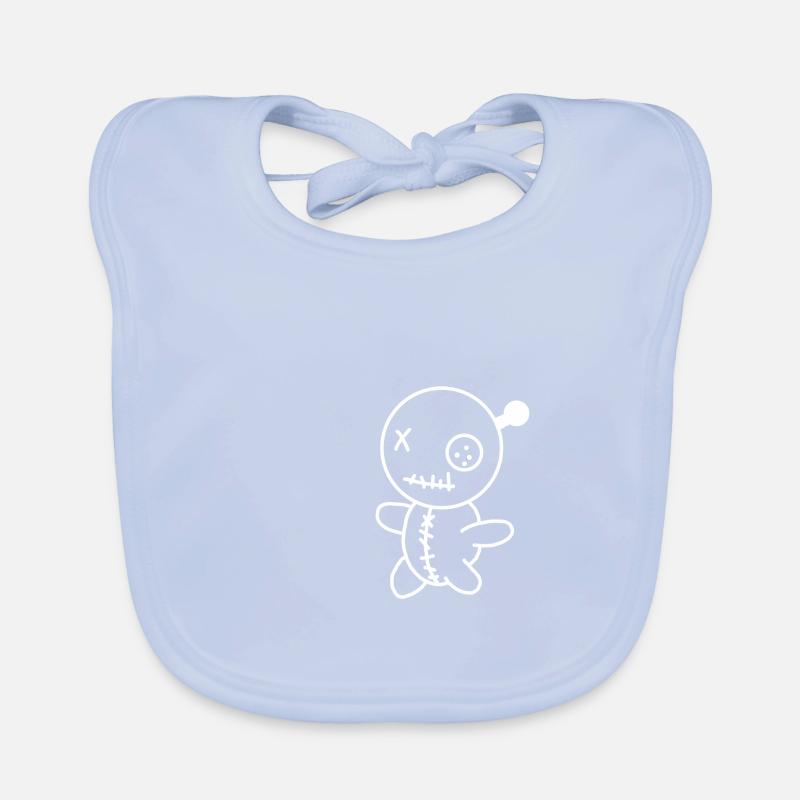 Kleines Voodoo Männchen - Voodoo-Puppe Baby Bio-Lätzchen