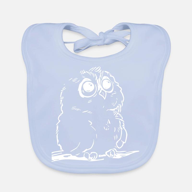 Niedliche Eule Baby Bio-Lätzchen