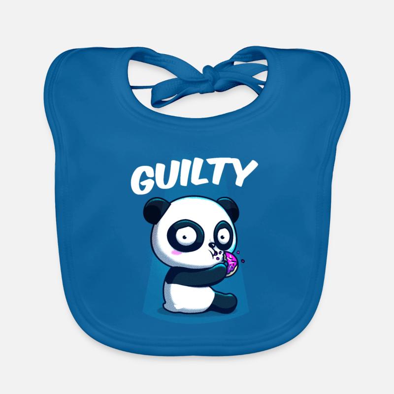 Guilty Bear - Bavoir bio Bébé - bleu paon
