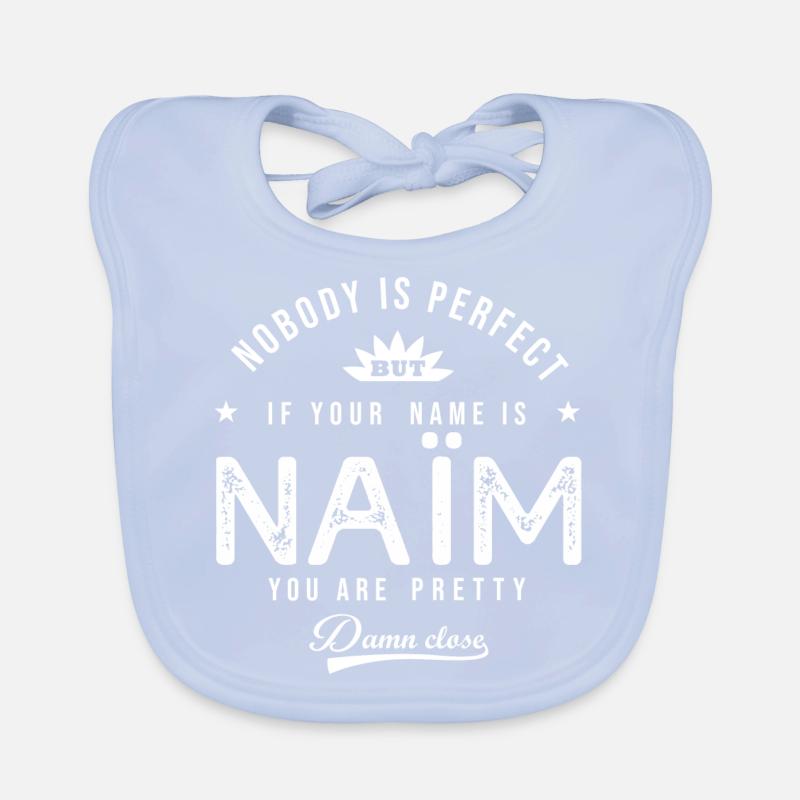 Naïm personalisiertes Geschenk Arabisch name Naïm Baby Bio-Lätzchen
