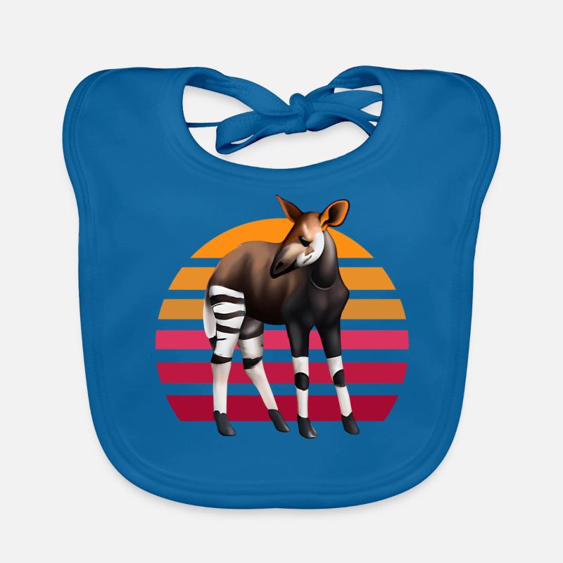 Süßes Okapi Baby Bio-Lätzchen