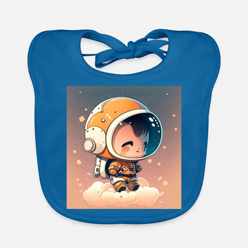 Mignon Chibi Astronaute Bavoir bio Bébé