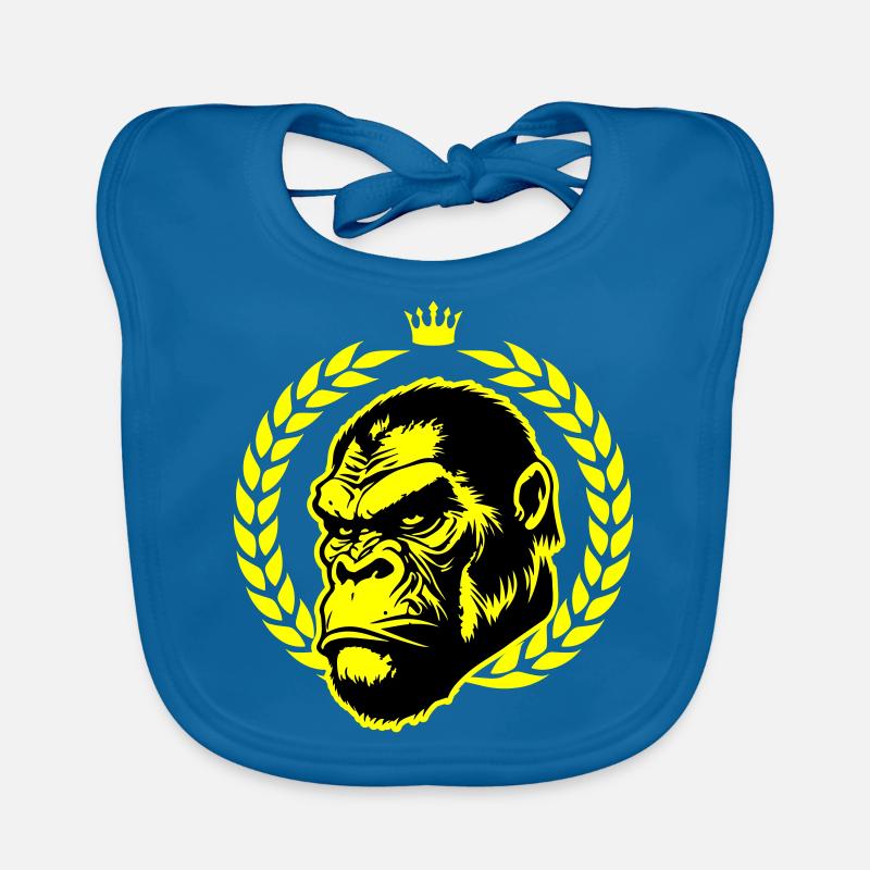 Tête de gorille Bavoir bio Bébé
