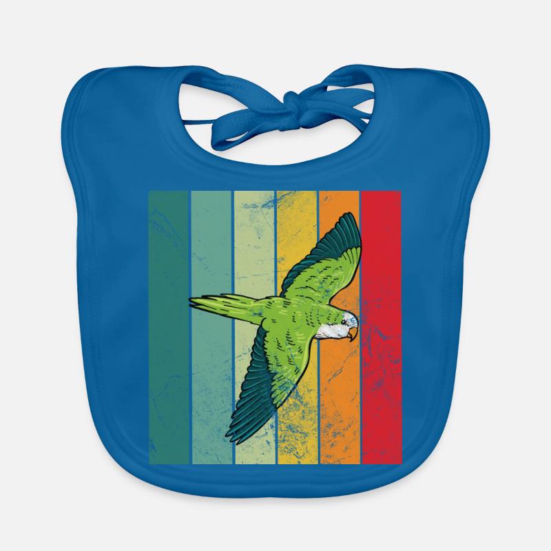 Perroquet Quaker rétro Bavoir bio Bébé