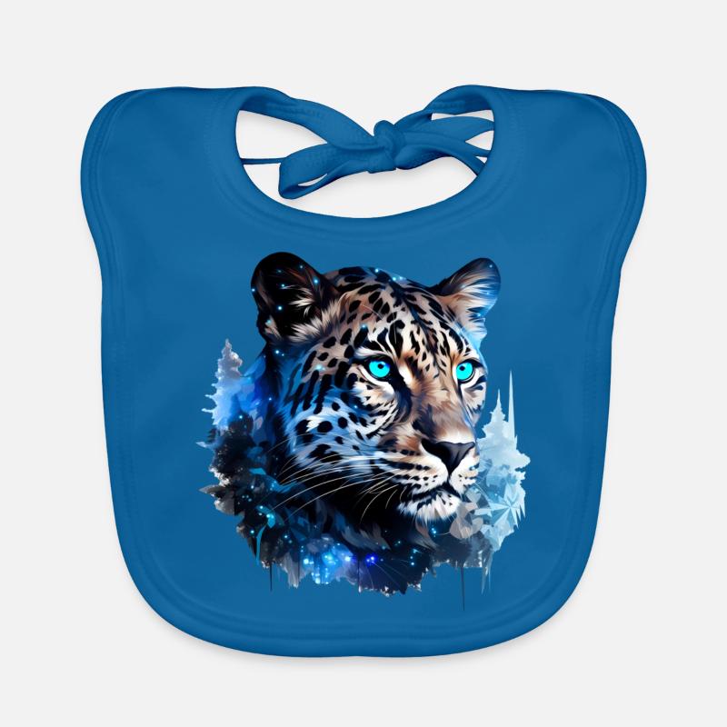 Leopard Baby Bio-Lätzchen