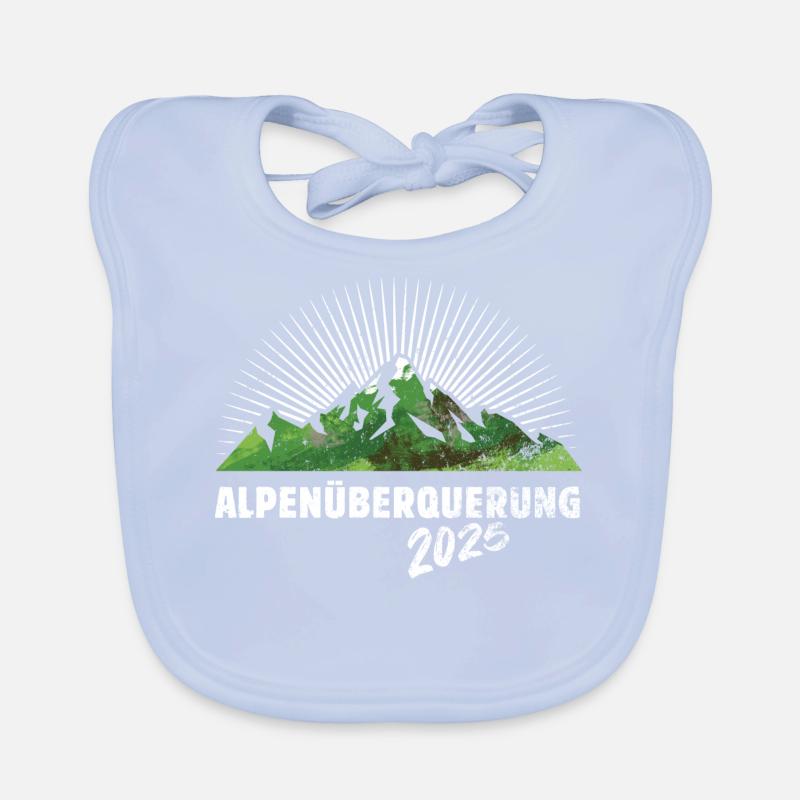 Alpenüberquerung Alpen Überquerung 2025 Wandern Baby Bio-Lätzchen