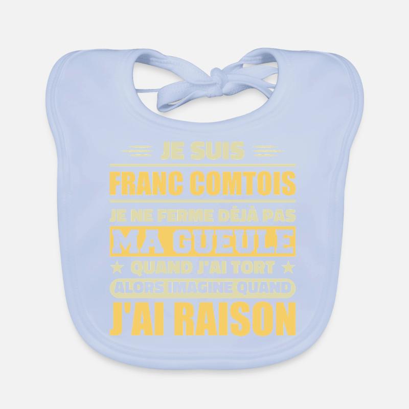 Franc comtois I don't shut my mouth frank comté Organic Baby Bibs