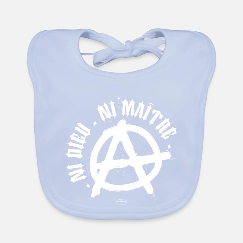 Neither god nor master Organic Baby Bibs