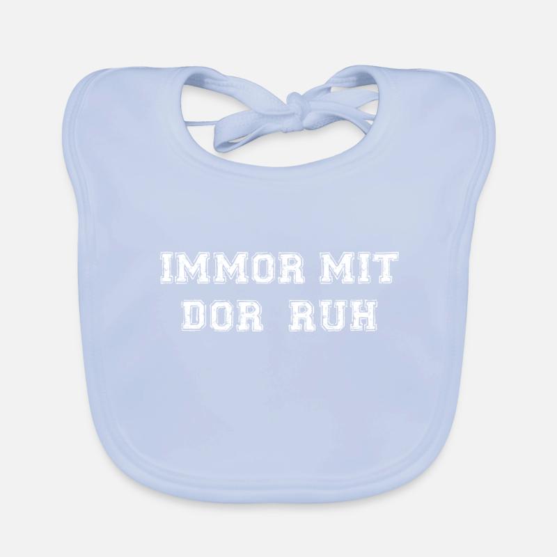 Immormitdorruh sächsischer dialekt lustiger spruch Baby Bio-Lätzchen