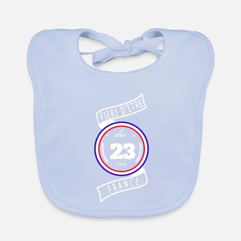 Fière d'être du 23 Bavoir bio Bébé