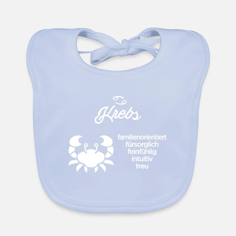 Sternzeichen Krebs Baby Bio-Lätzchen