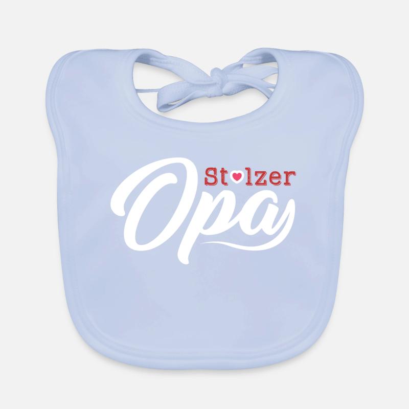 Oma Opa Großeltern Großvater Großmutter Enkel Idee Baby Bio-Lätzchen
