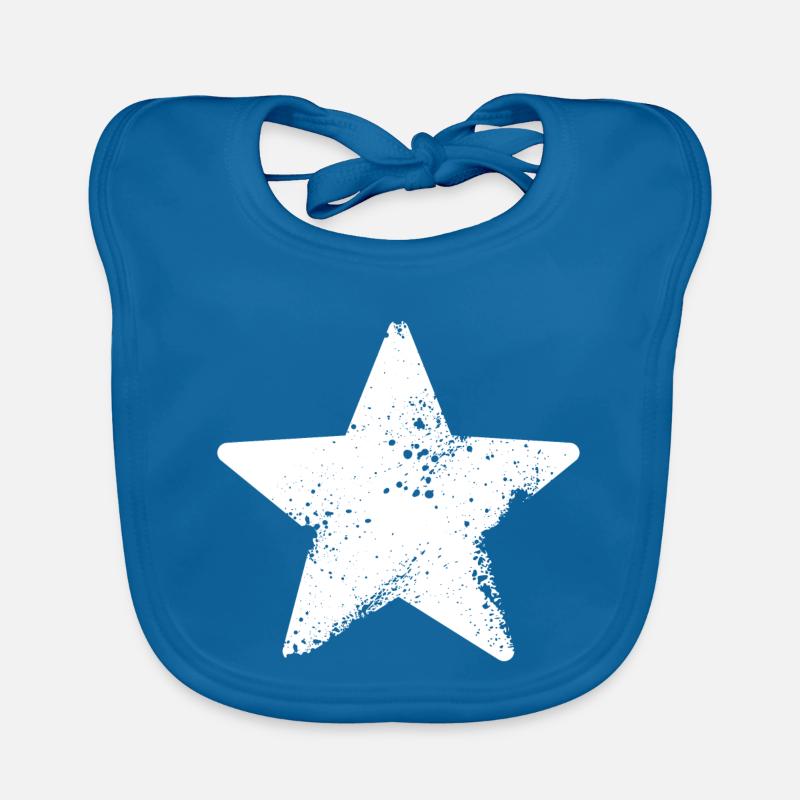 starry star splatter Organic Baby Bibs