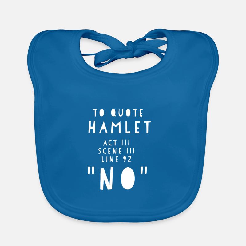 Hamlet - Baby Bio-Lätzchen - Pfauenblau