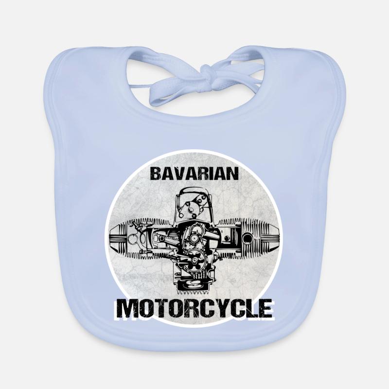 Moteur de boxe Bavarian Motorcycle Bavoir bio Bébé