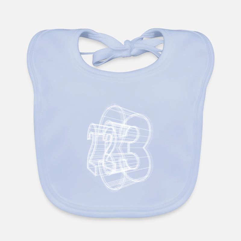 23 3D frame Organic Baby Bibs