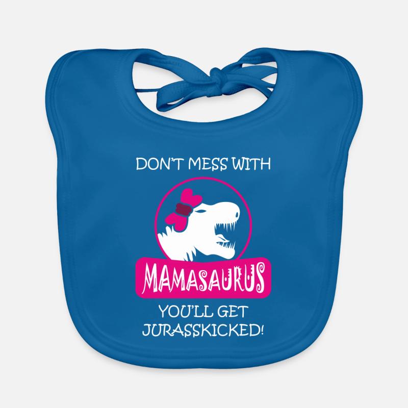Mamasaurus Rex Dinosaurier Autismus Muttertag Baby Bio-Lätzchen