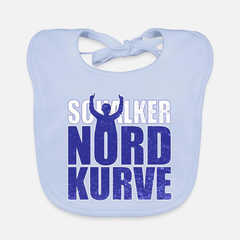 Schalker Nordkurve Schriftzug Geschenkidee Baby Bio-Lätzchen