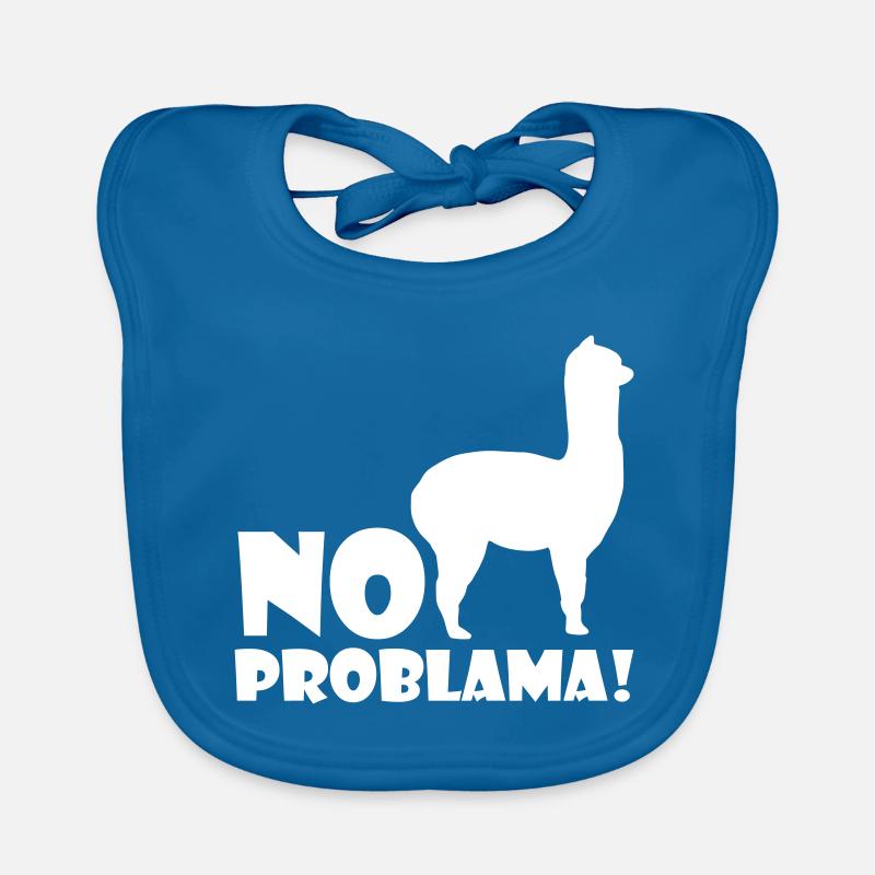 Cooles Alpaka No Prob Lama Meme Fun Spruch gift Baby Bio-Lätzchen