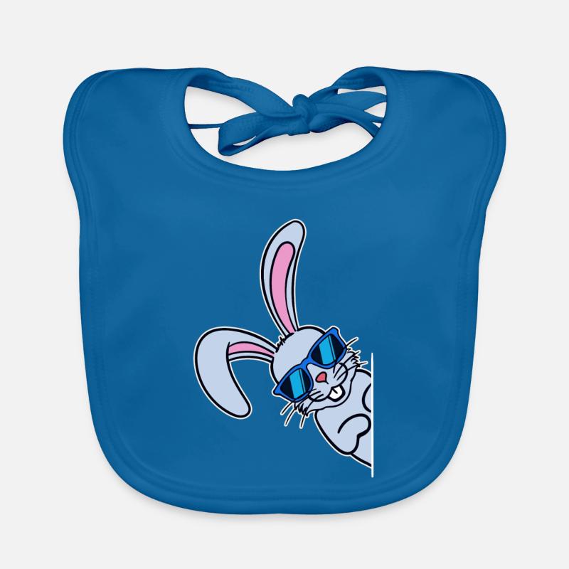Cool Easter Bunny Easter Bunny Happy Easter Organic Baby Bibs