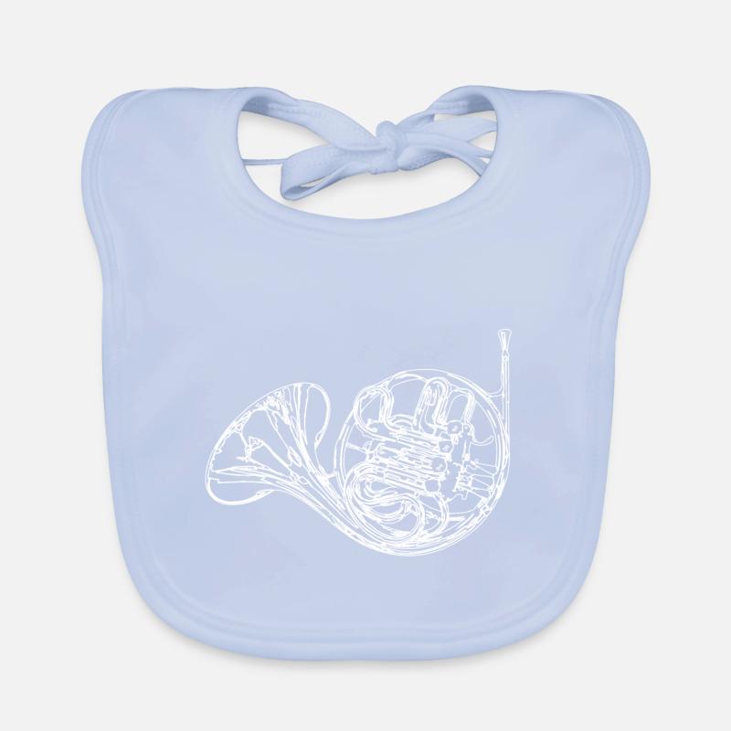 Corno francese Bavaglino ecologico per neonato