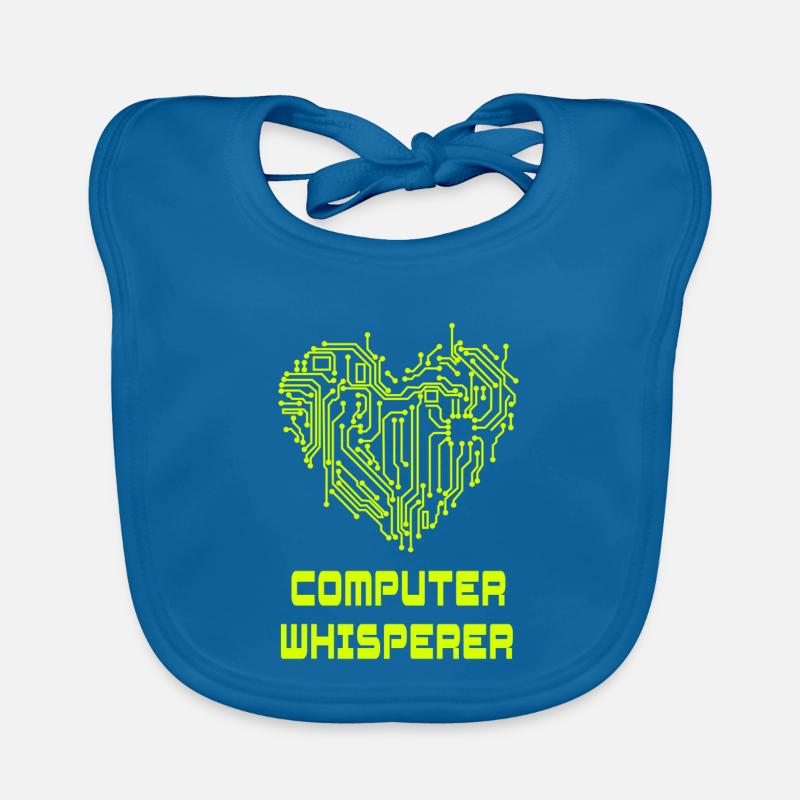 Computer whisperer Organic Baby Bibs