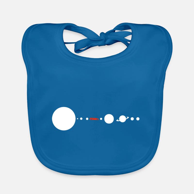 Tesla in Space Solar System SpaceX Baby Bio-Lätzchen