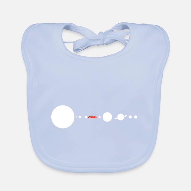 Tesla in Space Solar System SpaceX Baby Bio-Lätzchen
