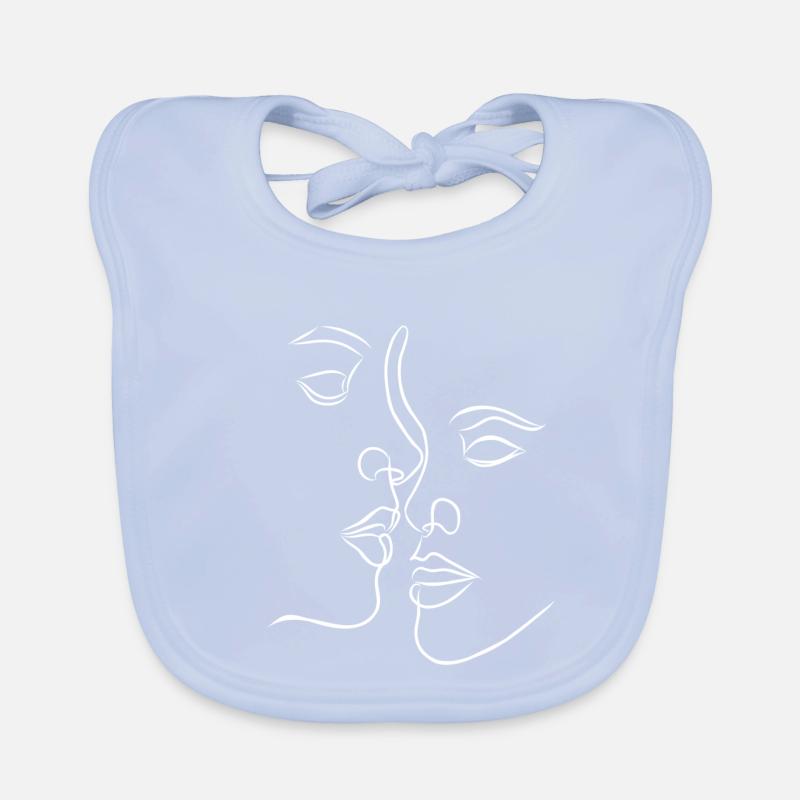 Faces in love Organic Baby Bibs