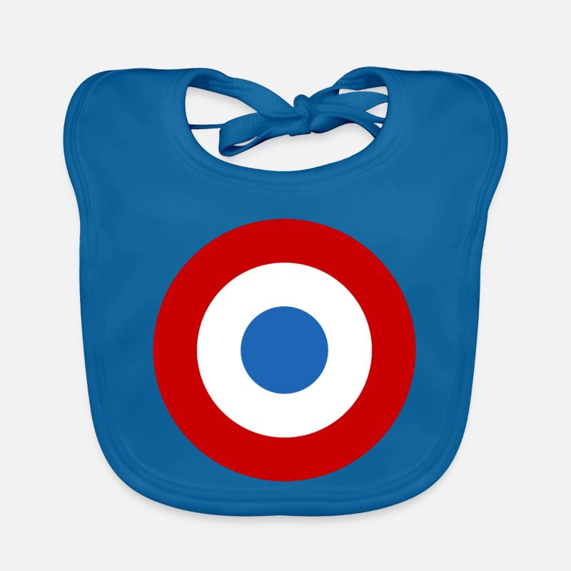 Luftwaffenaufkleber Roundel Frankreich Luftarmée Baby Bio-Lätzchen