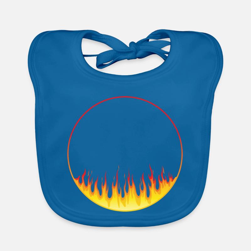 Circle on fire Organic Baby Bibs