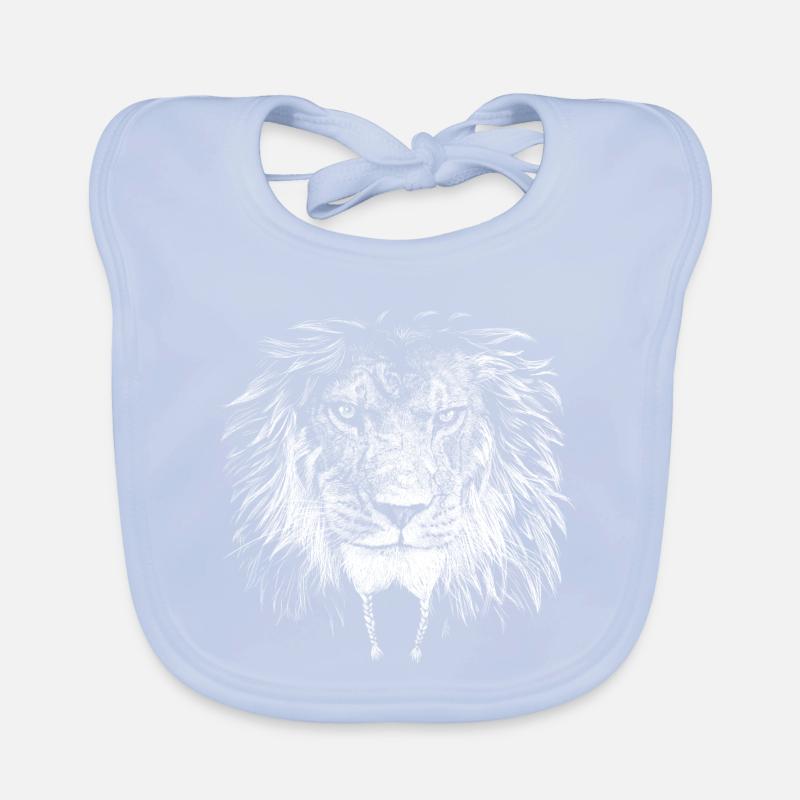 Lion Biker Organic Baby Bibs
