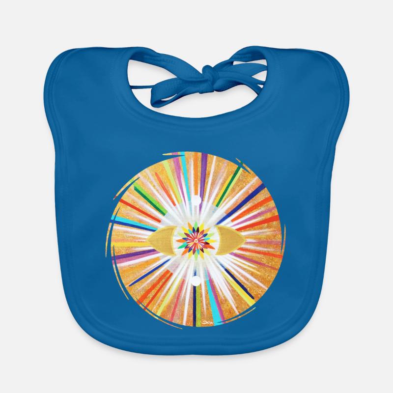 Stargate Rainbow Light Power around Sonja Ariel Organic Baby Bibs