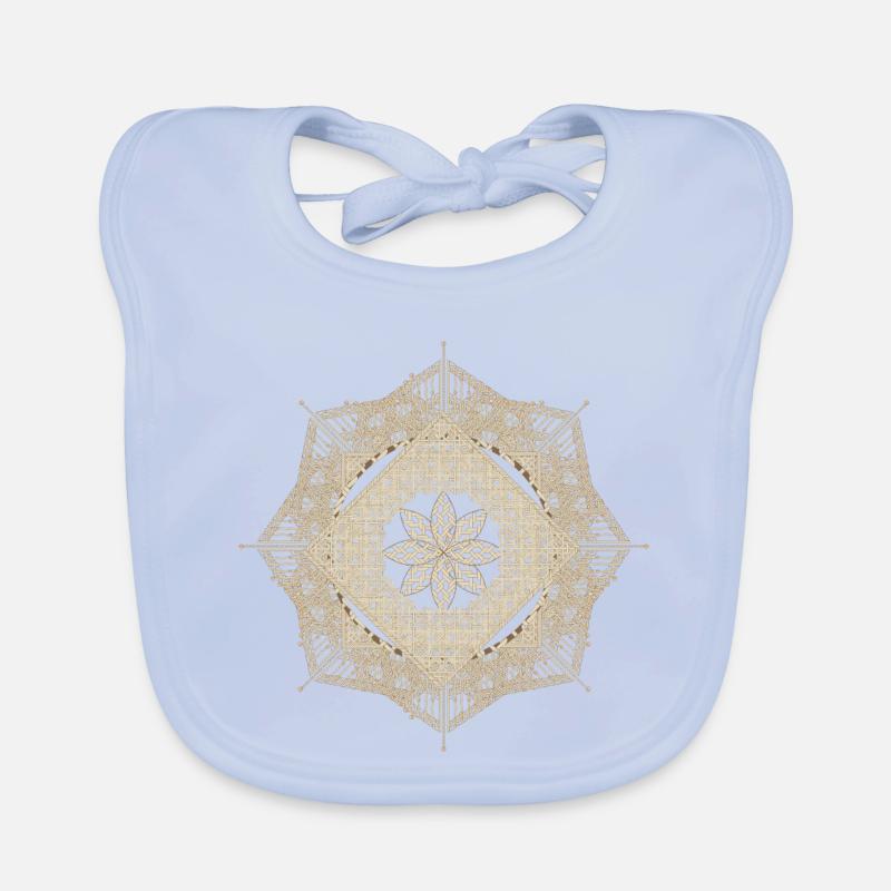 géométriques de style fleuri pendentif Bavoir bio Bébé