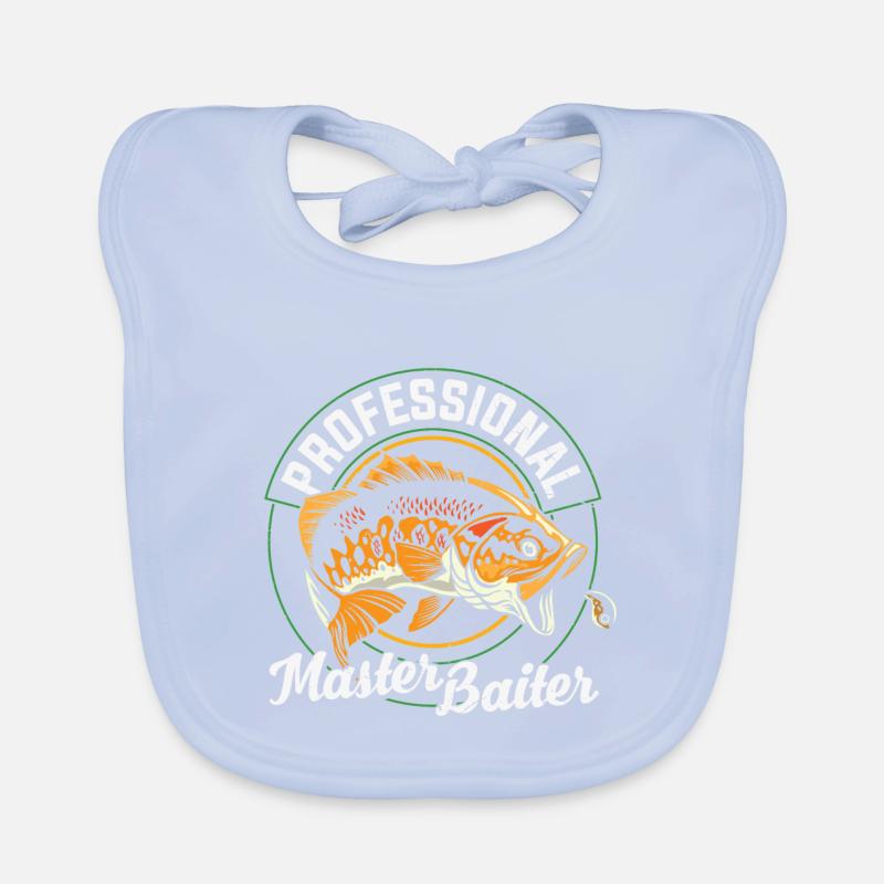 Fishing Quote Professional Master Baiter Organic Baby Bibs